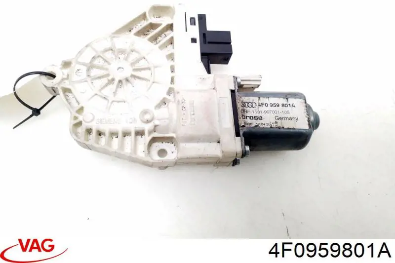 4F0959801A VAG motor eléctrico, elevalunas, puerta trasera izquierda