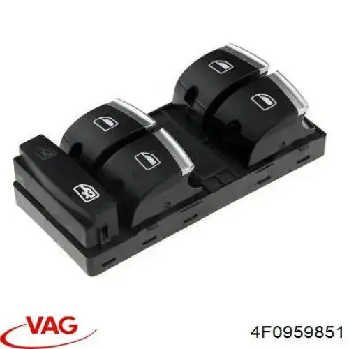 Comprar 4F0959851 VAG Interruptor de elevalunas delantera izquierda