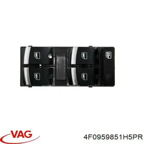 Comprar 4F0959851H5PR VAG Interruptor de elevalunas delantera izquierda
