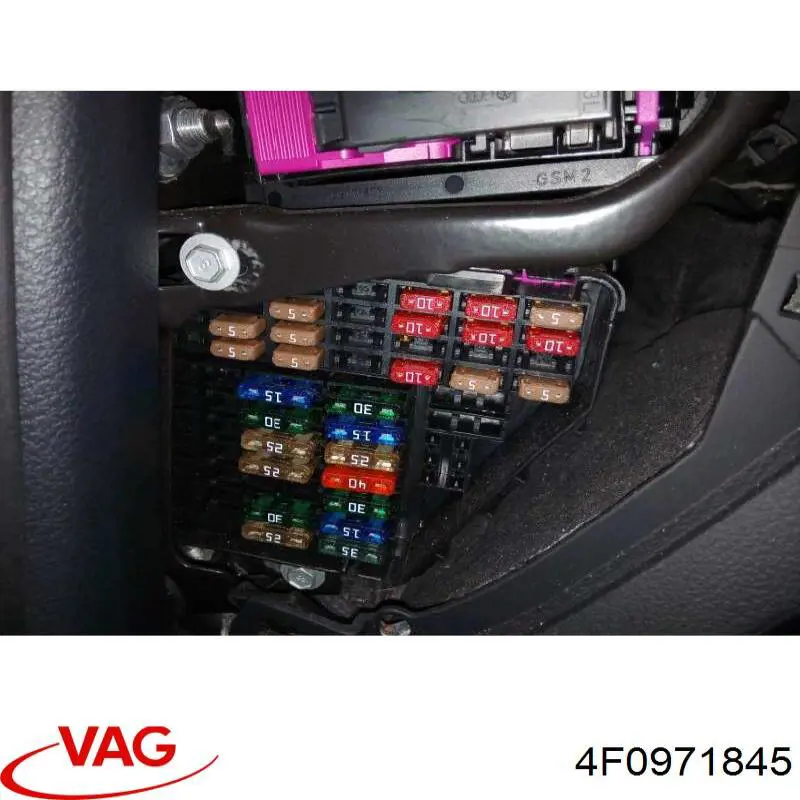 Caja de fusibles trasera interior 4F0971845 VAG