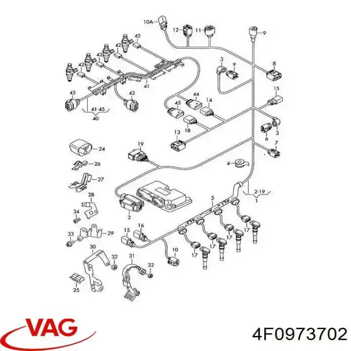 Comprar 4F0973702 VAG Conector universal