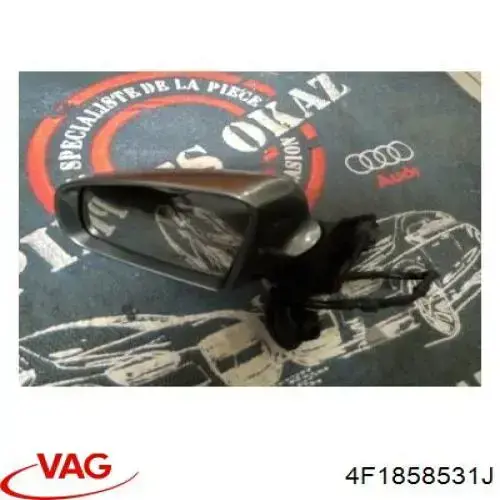 Espejo retrovisor izquierdo 4F185853101C VAG