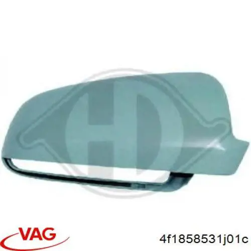 Espejo retrovisor izquierdo 4F185853101C VAG