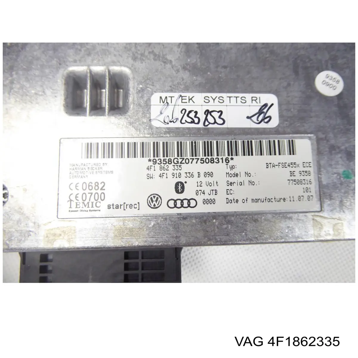 Comprar 4F1862335 VAG Unidad de control Bluetooth