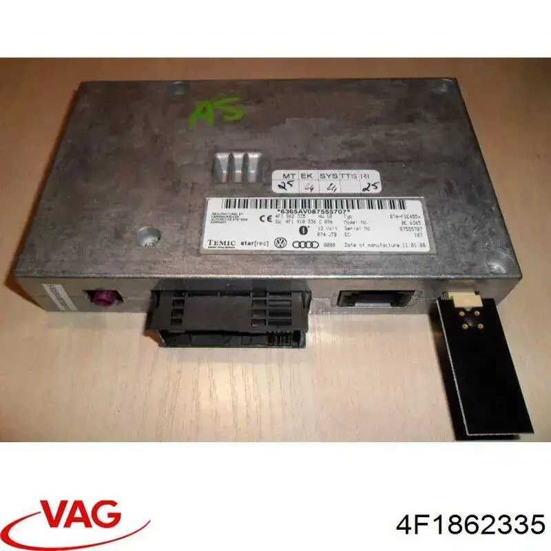 Unidad de control Bluetooth 4F1862335 VAG