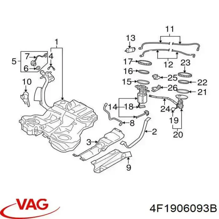 Módulo de control del motor de la bomba de combustible VAG 4F1906093B precio, desde 176,92 EUR