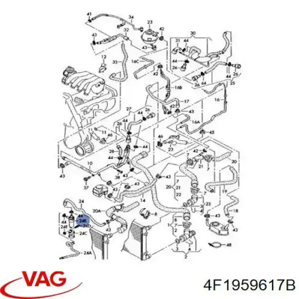 Válvula de calefacción VAG 4F1959617B precio, desde 133,40 EUR