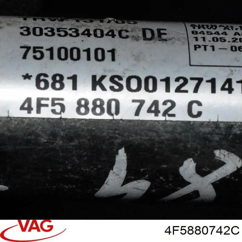 4F5880742C VAG airbag de cortina lateral derecha