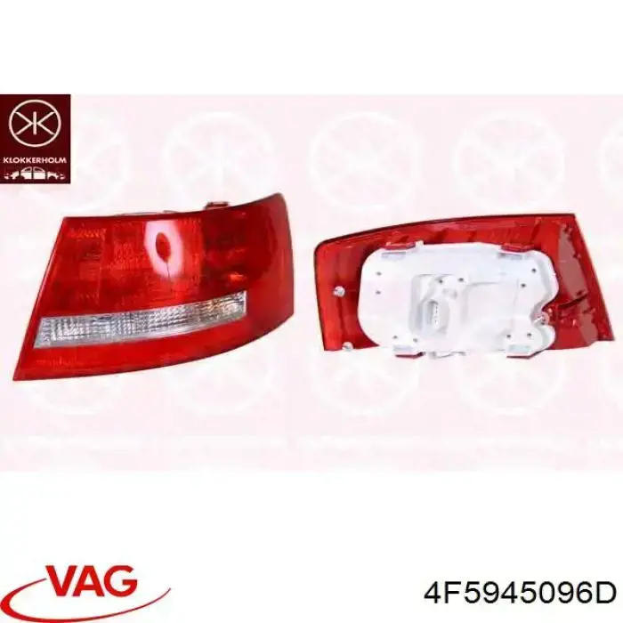 4F5945096D VAG Piloto trasero exterior derecho