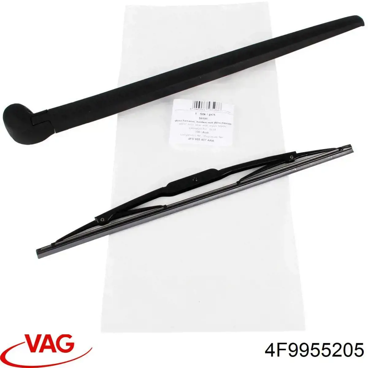 Brazo del limpiaparabrisas, trasero 4F9955205 VAG