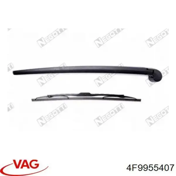Brazo del limpiaparabrisas, trasero 4F9955407 VAG