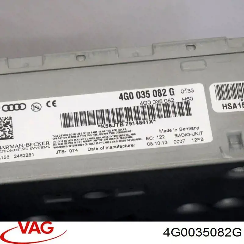 Radio AM/FM VAG 4G0035082G precio, desde 1411,41 EUR