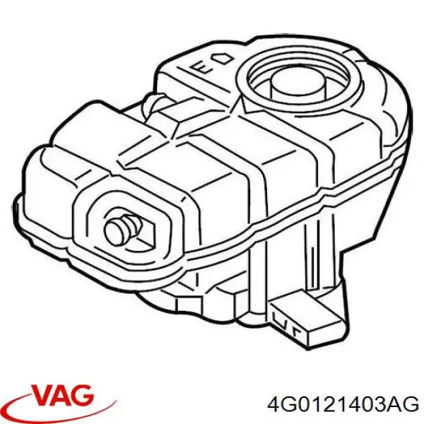 Vaso de expansión 4G0121403AG VAG