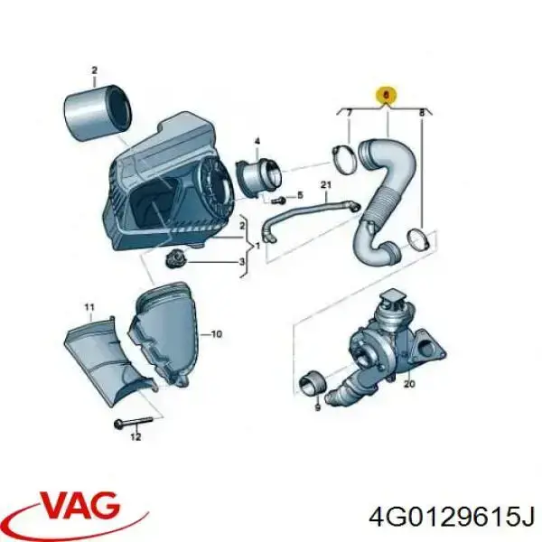 4G0129615J VAG