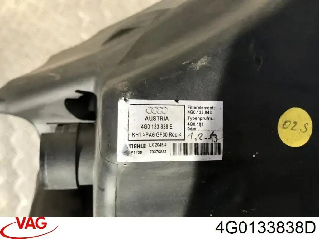 Comprar 4G0133838D VAG Caja del filtro de aire