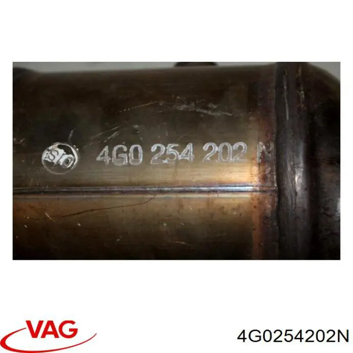 Convertidor catalítico izquierdo 4G0254202NX VAG