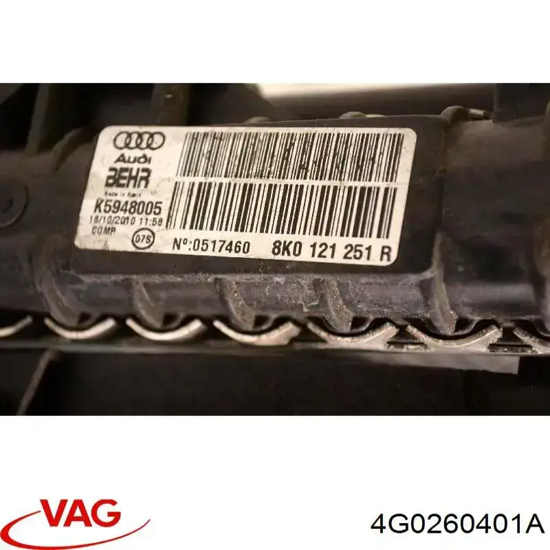 4G0260401A VAG condensador aire acondicionado