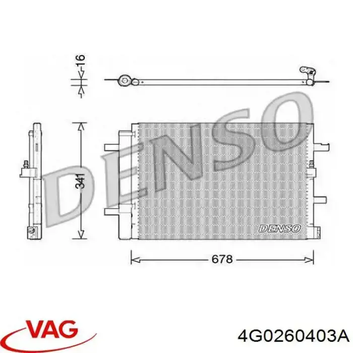 Aire acondicionado capacitor VAG 4G0260403A precio, desde 151,04 EUR