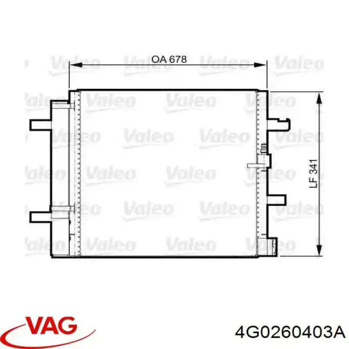 Comprar 4G0260403A VAG Condensador de aire acondicionado