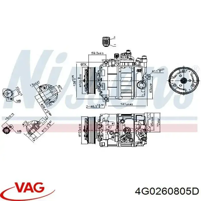 Compresor ac VAG 4G0260805D precio, desde 317,99 EUR