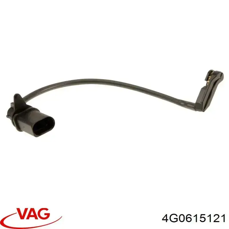 Sensor de desgaste de pastillas de freno trasero 4G0615121 VAG