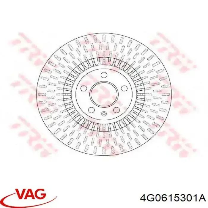 Comprar 4G0615301A VAG Freno de disco delantero