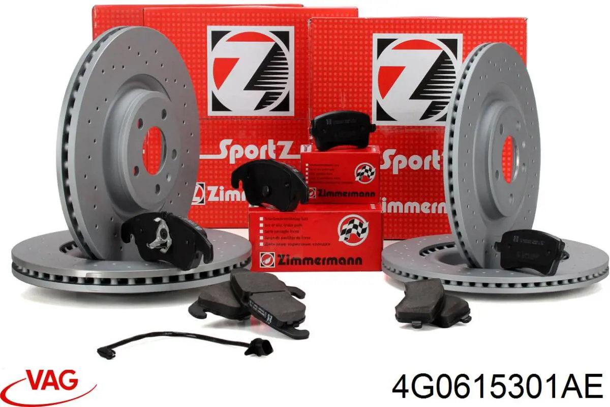 Disco de freno 4G0615301AE VAG