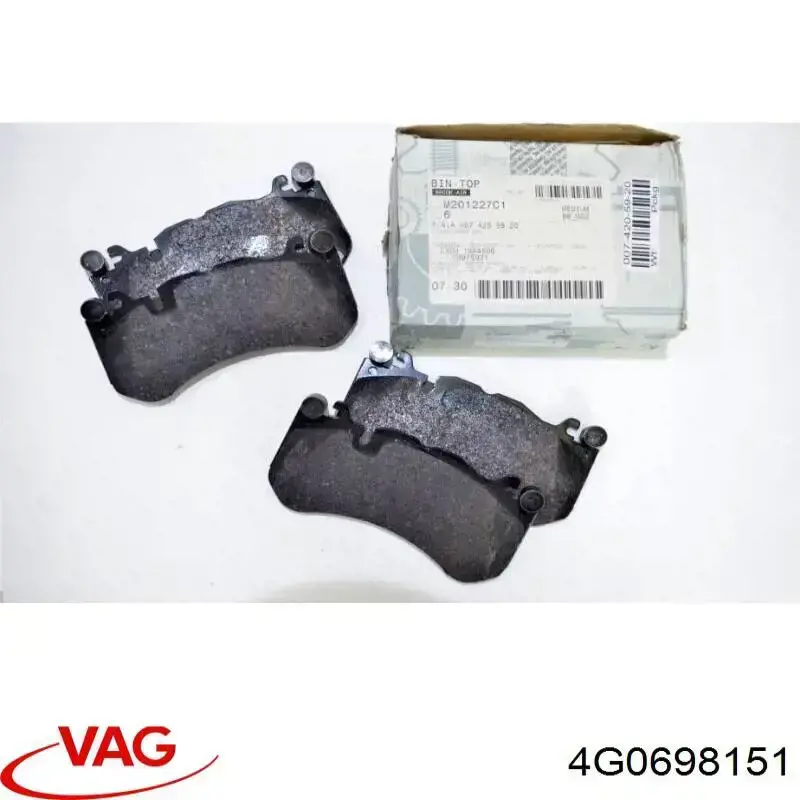 4G0698151 VAG pastillas de freno delanteras