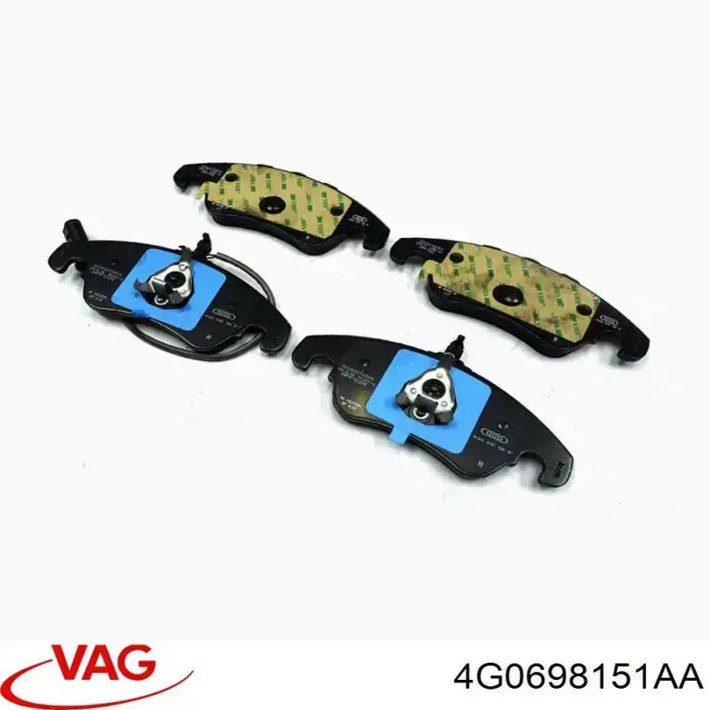 Comprar 4G0698151AA VAG Pastillas delanteras de freno