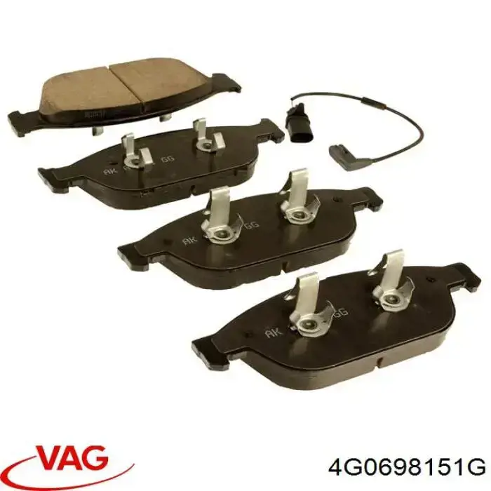 4G0698151G VAG Pastillas delanteras