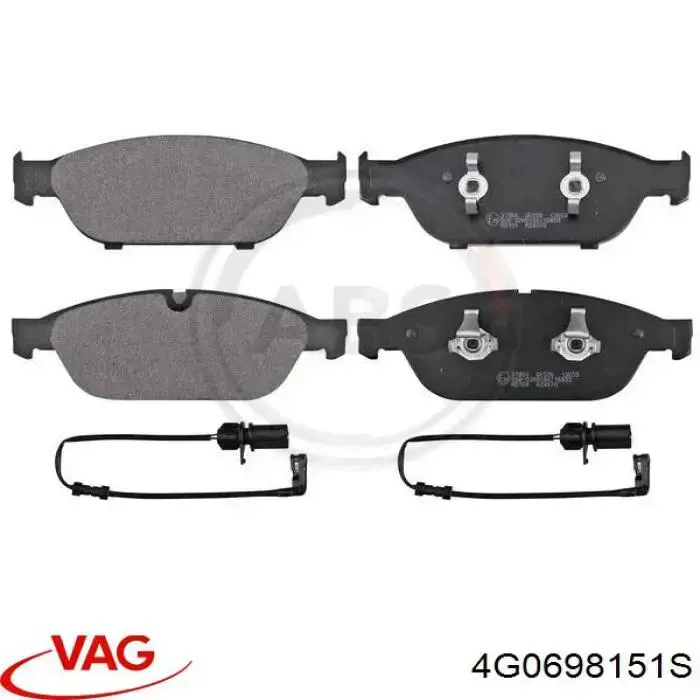 Pastillas freno delanteras VAG 4G0698151S precio, desde 56,59 EUR