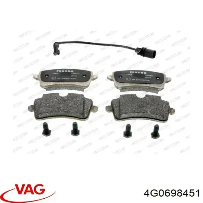 Pastillas traseras VAG 4G0698451