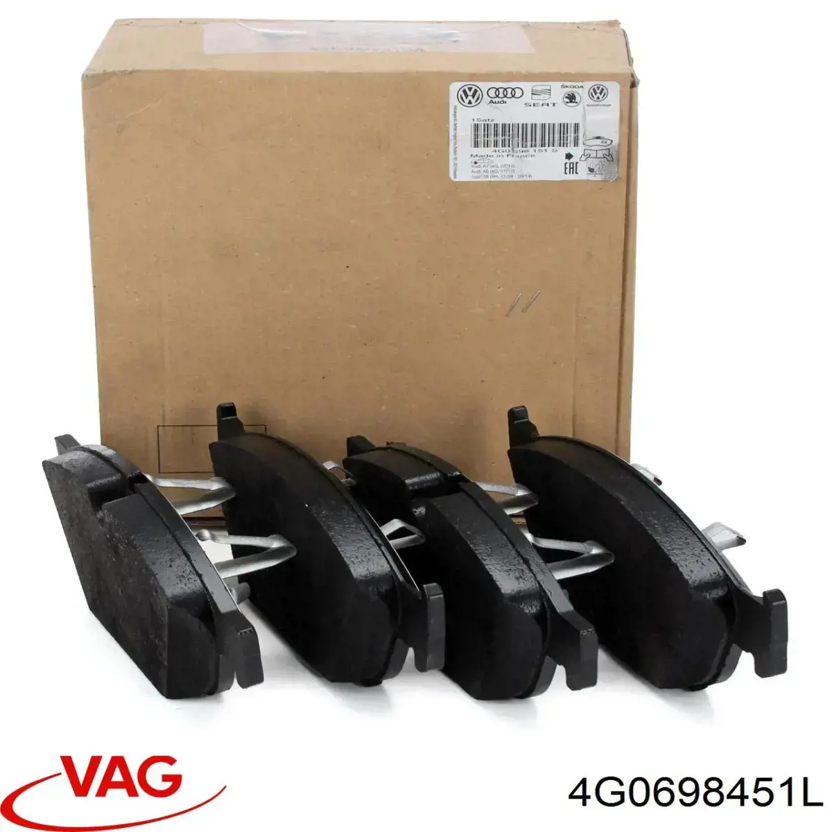Pastillas traseras VAG 4G0698451L