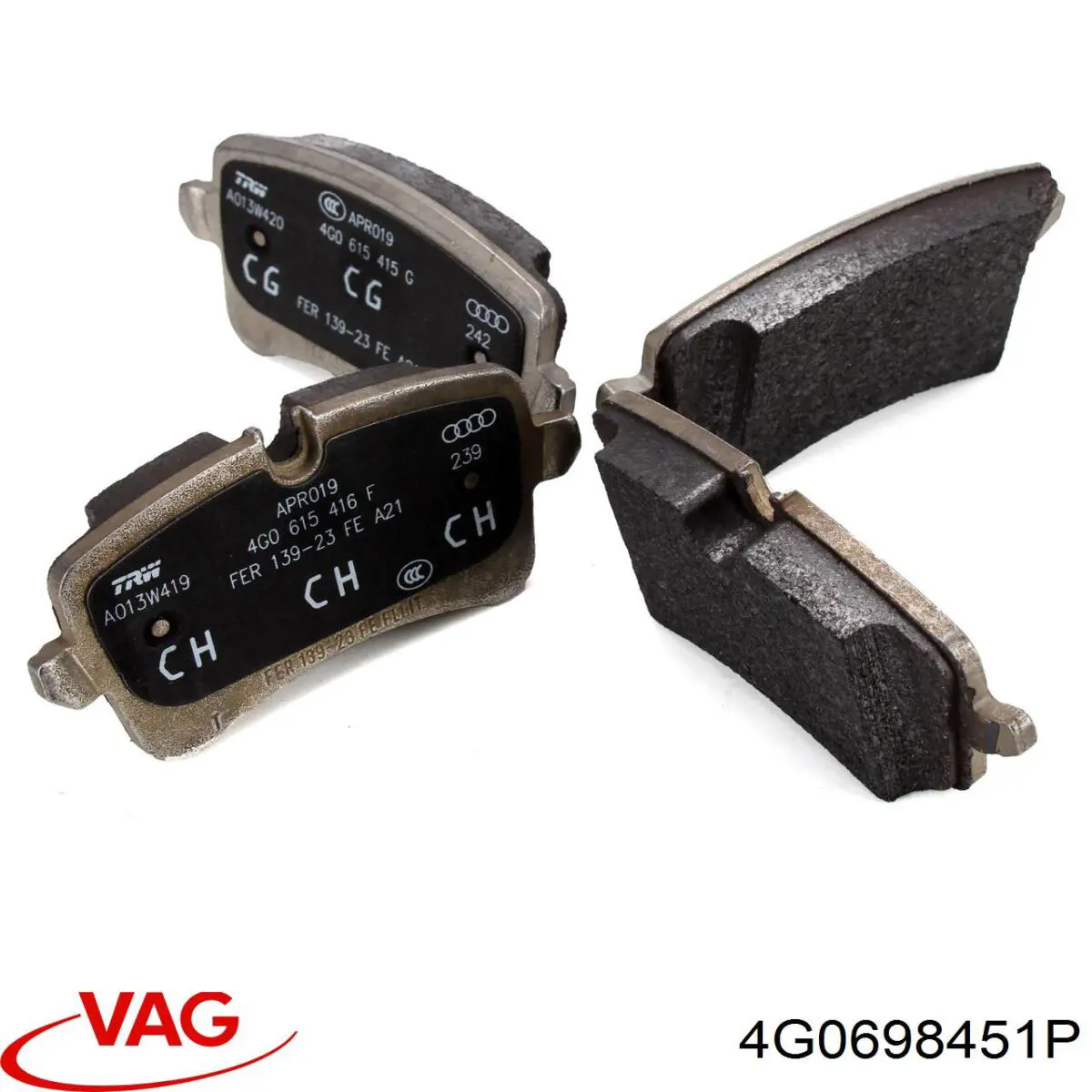 Pastillas traseras de freno VAG 4G0698451P precio, desde 36,07 EUR