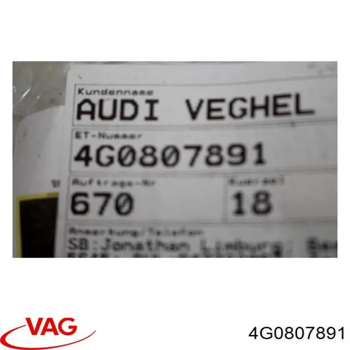 4G0807891 VAG