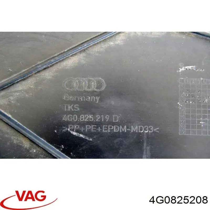 Comprar 4G0825208 VAG Protección inferior derecha