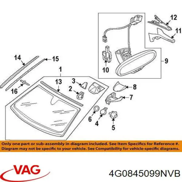 Cristal parabrisas VAG 4G0845099NVB precio, desde 396,52 EUR
