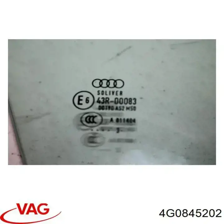 4G0845202 VAG Luna de puerta delantera derecha
