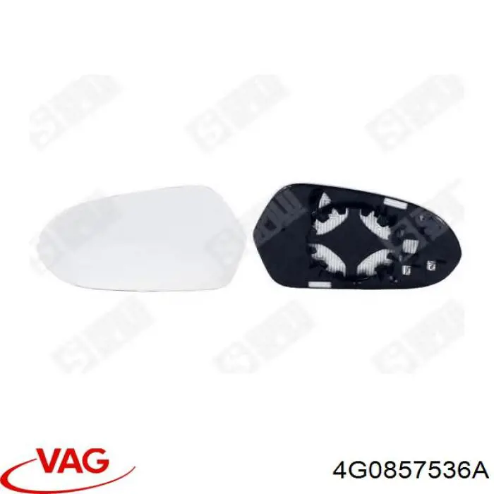 Cristal de espejo retrovisor derecho VAG 4G0857536A precio, desde 18,45 EUR