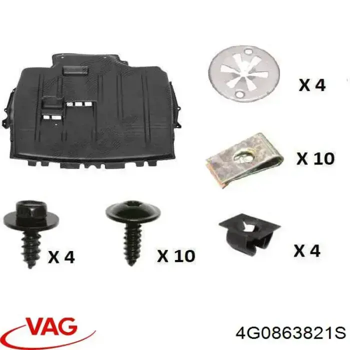 Protección delantera del motor VAG 4G0863821S precio, desde 62,09 EUR