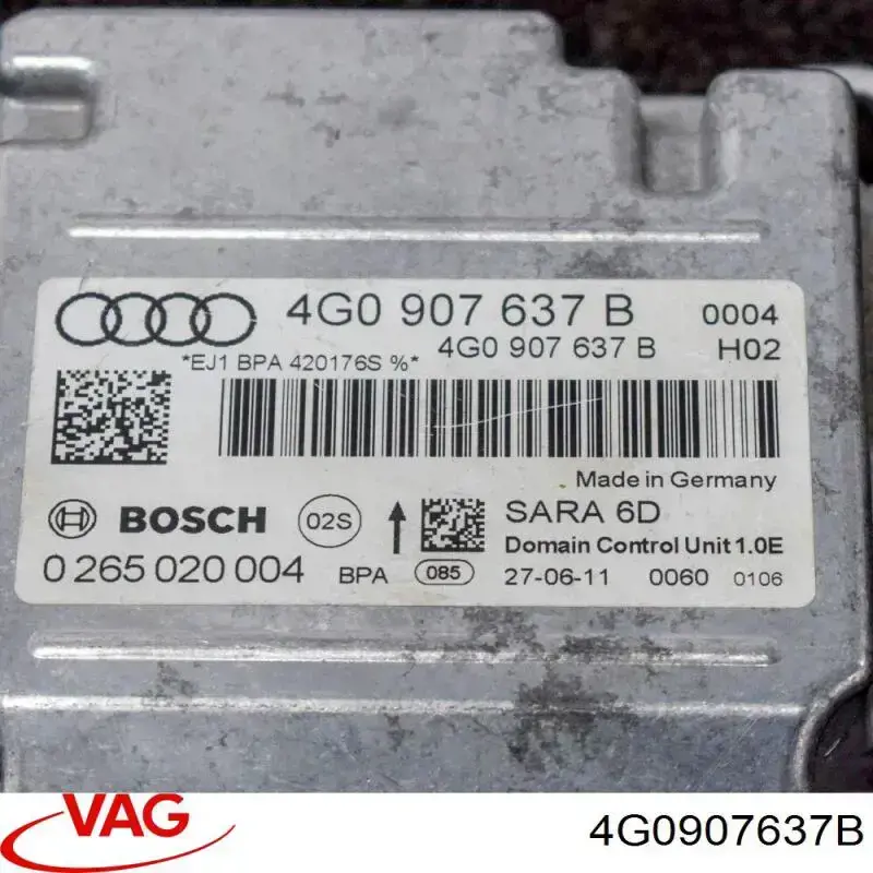 4G0907637B VAG sensor de aceleracion lateral (esp)