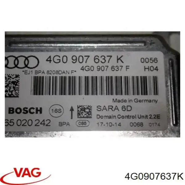 4G0907637K VAG sensor de aceleracion lateral (esp)