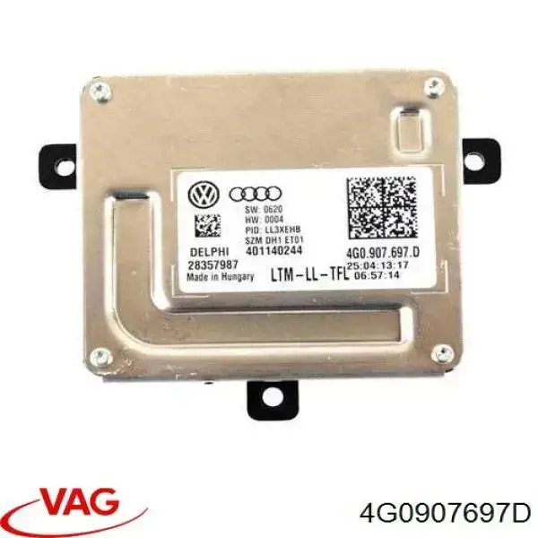 Módulo de control de luces de faros (ECU) 4G0907697D VAG