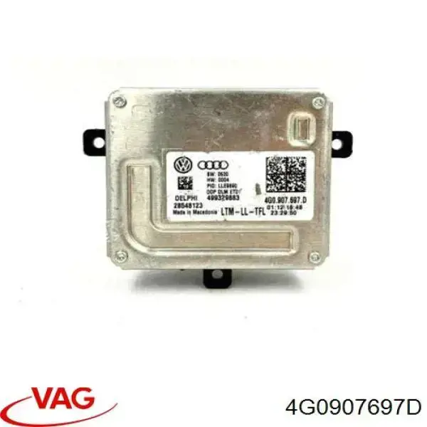 Módulo de control de luces de faros (ECU) VAG 4G0907697D