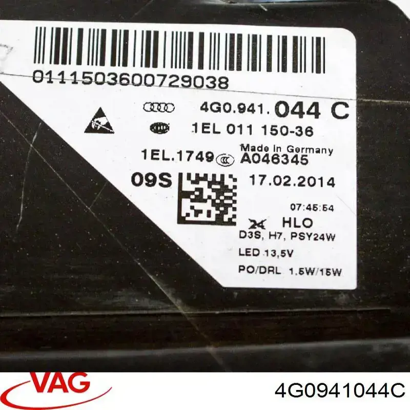 Comprar 4G0941044C VAG Faro derecho