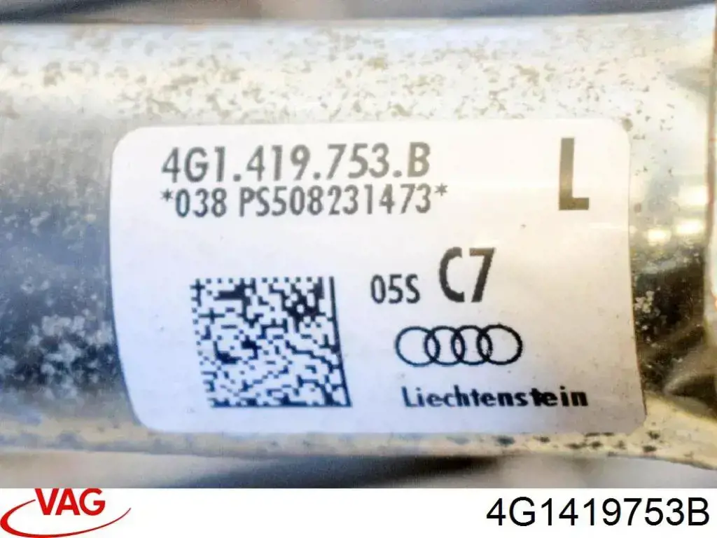 Eje inferior de la columna de dirección 4G1419753B VAG