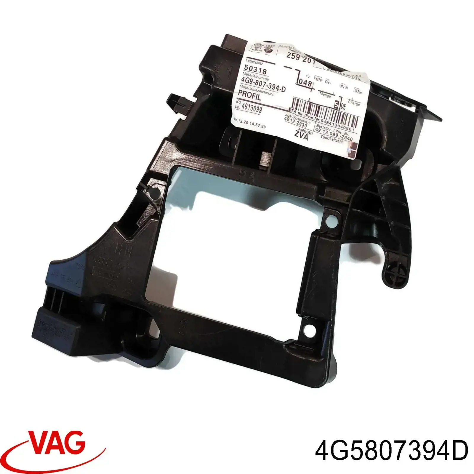 Soporte del parachoques trasero derecho 4G5807394D VAG