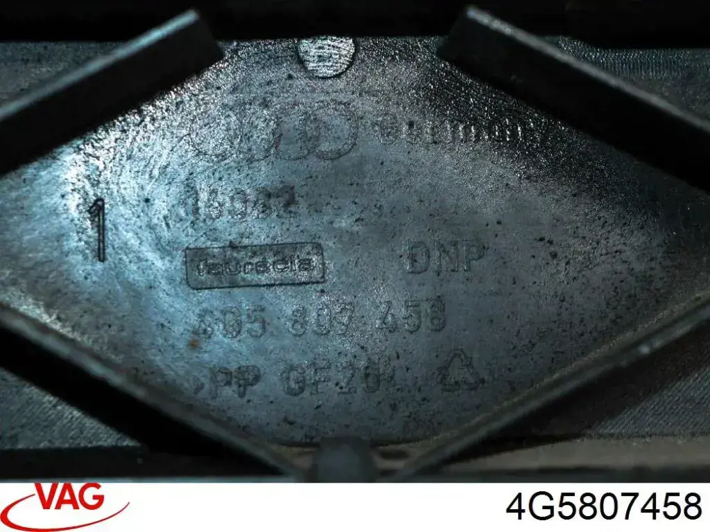 Soporte central del parachoques trasero VAG 4G5807458
