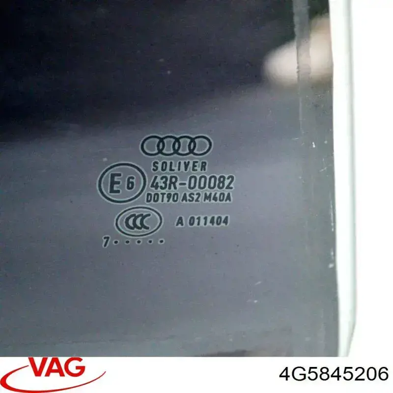 Cristal de puerta trasera derecha VAG 4G5845206 precio, desde 36,92 EUR