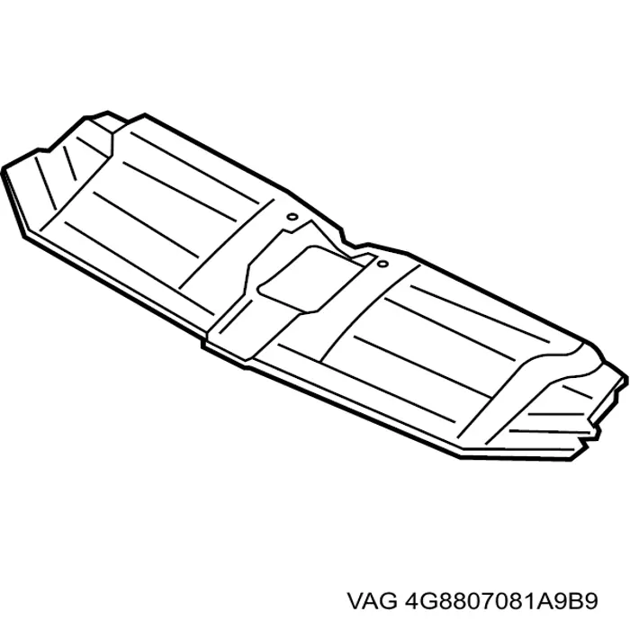 Comprar 4G8807081A9B9 VAG Cubierta superior del panel frontal (soporte del radiador)